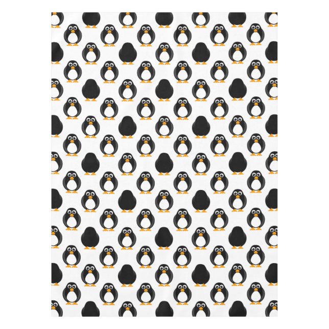 Nappe Motif mignon de pingouin (Devant)