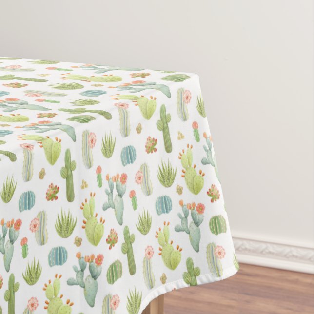 Nappe Motif mignon de position de cactus (In Situ)