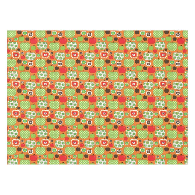 Nappe Motif mignon d'illustration de pomme (Devant (Horizontal))