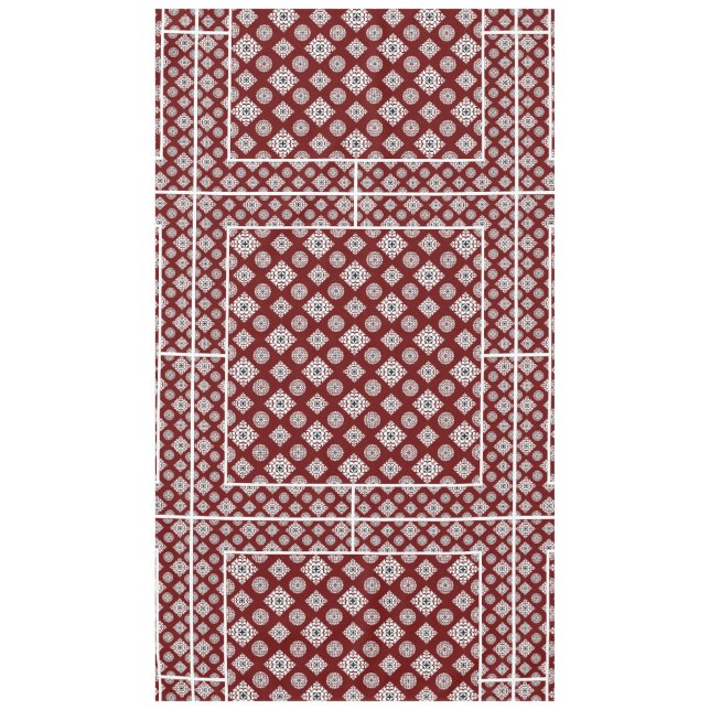 Nappe Motif mosaïque 02.BW DRed BG (Devant)