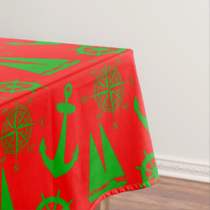 Nappe Motif nautique de Noël côtier