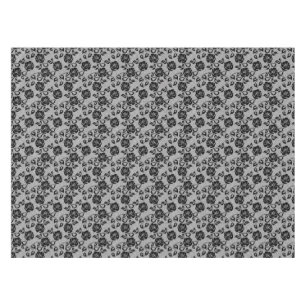 Nappe Motif noir de dentelle sur l'arrière - plan blanc