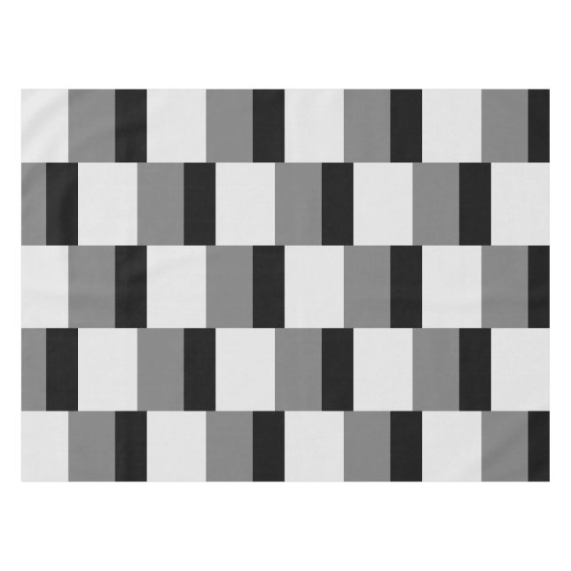 Nappe Motif noir et gris simple (Devant (Horizontal))