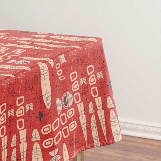 Nappe Motif noir noir noir moderne rétro (In Situ)