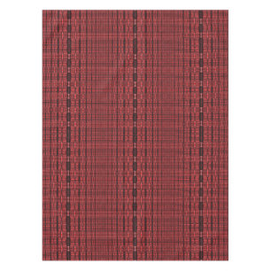 Nappe Motif noir rouge marron