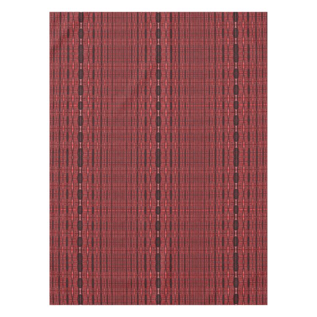 Nappe Motif noir rouge marron (Devant)
