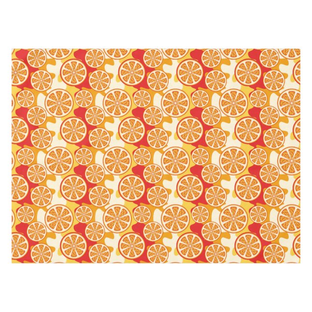 Nappe motif orange (Devant (Horizontal))
