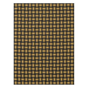 Nappe Motif orange noir