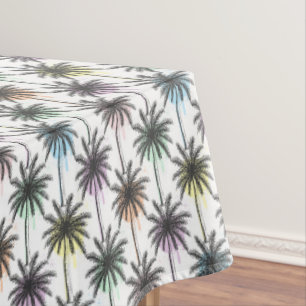 Nappe Motif Paint Drop Palm Tree