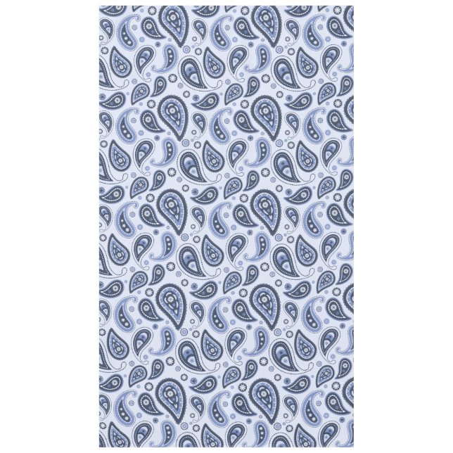 Nappe Motif Paisley Bleu (Devant)