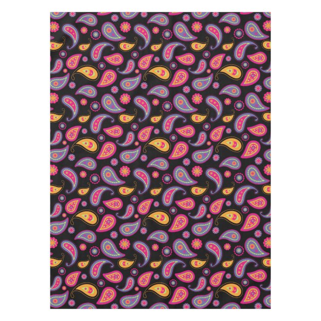 Nappe Motif Paisley Coloré (Devant)