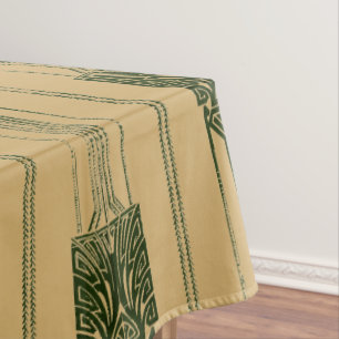 Nappe Motif Peacock Abstrait Art déco vintage