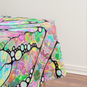 Nappe Motif Peint À La Main Et Numériquement Art 31