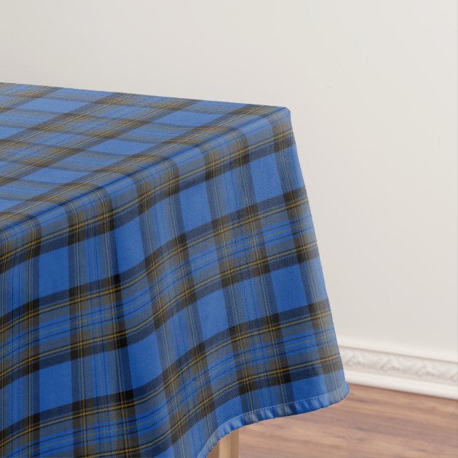 Nappe Motif Plaid de l'île de Skye Blue Tartan (In Situ)
