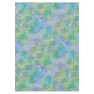 Nappe motif plante A02.b Feuille LBlue BG