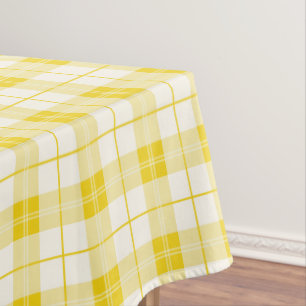 Nappe Motif plaqué design citron jaune et blanc