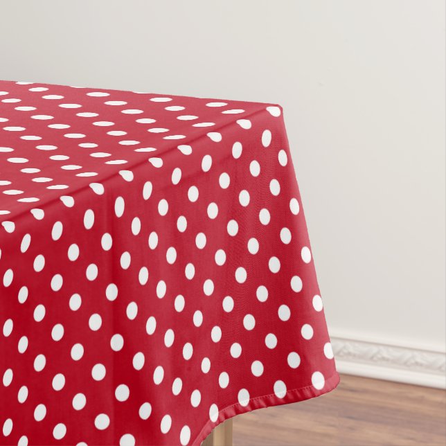 Nappe Motif Pois Blanc Rouge et blanc (In Situ)