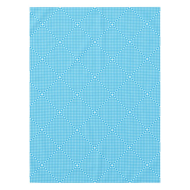 Nappe Motif pois bleu et blanc (Devant)