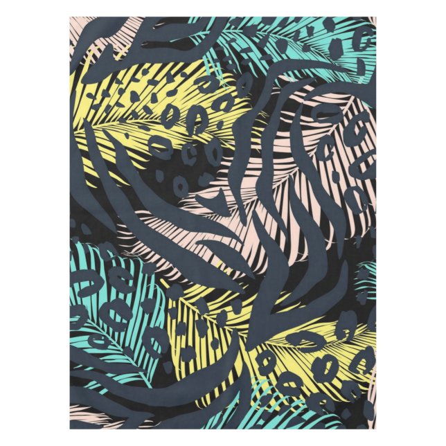 Nappe motif poster de animal (Devant)