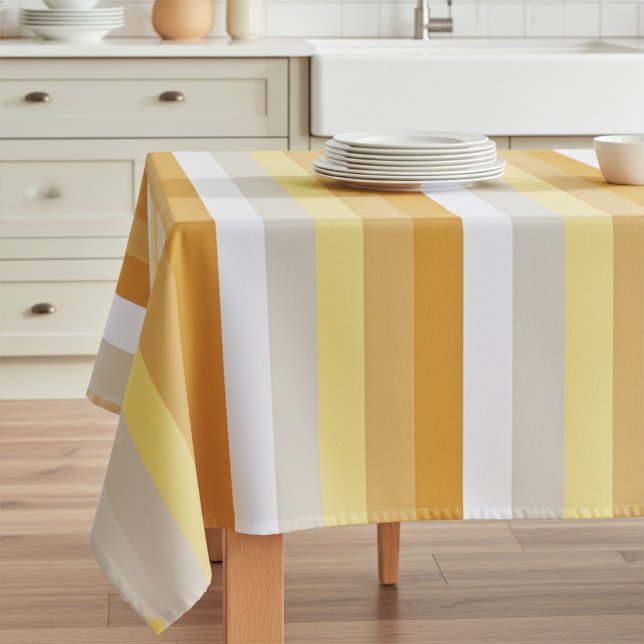Nappe Motif rayé de l'or foncé à l'argent clair (Créateur téléchargé)