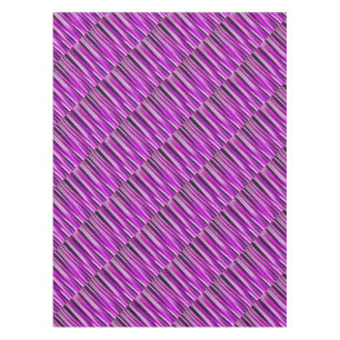 Nappe Motif rayé violet prune et burgundy