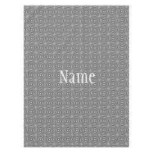Nappe Motif rayonnant noir blanc Thunder_Cove