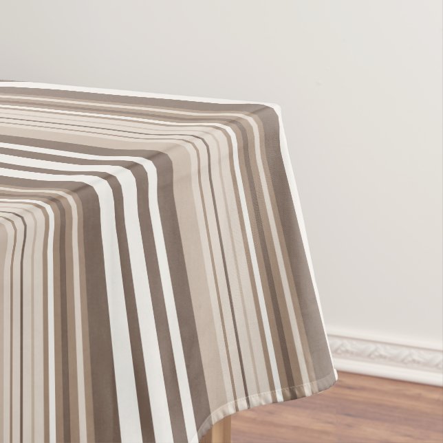 Nappe Motif rayures ton neutre terneux  (In Situ)
