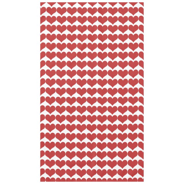 Nappe Motif Red Cute Hearts (Devant)