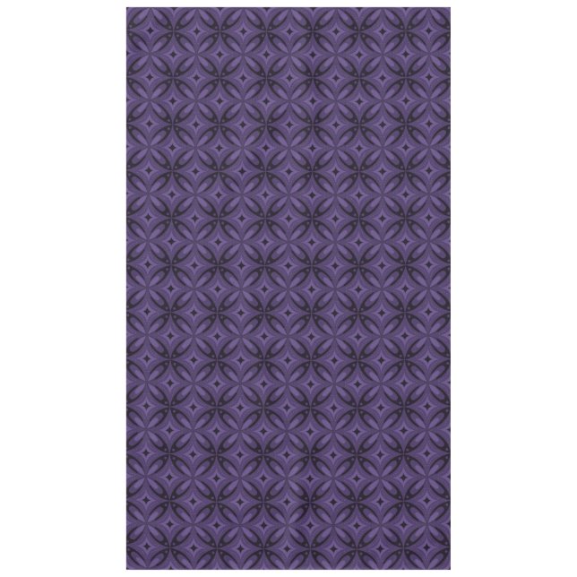Nappe Motif Rétro de Couleur Violet Foncé (Devant)