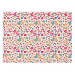 Nappe Motif romantique coloré