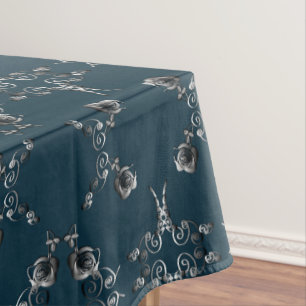 Nappe Motif Rose d'argent pour 16ème anniversaire