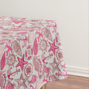 Nappe Motif rose de mer
