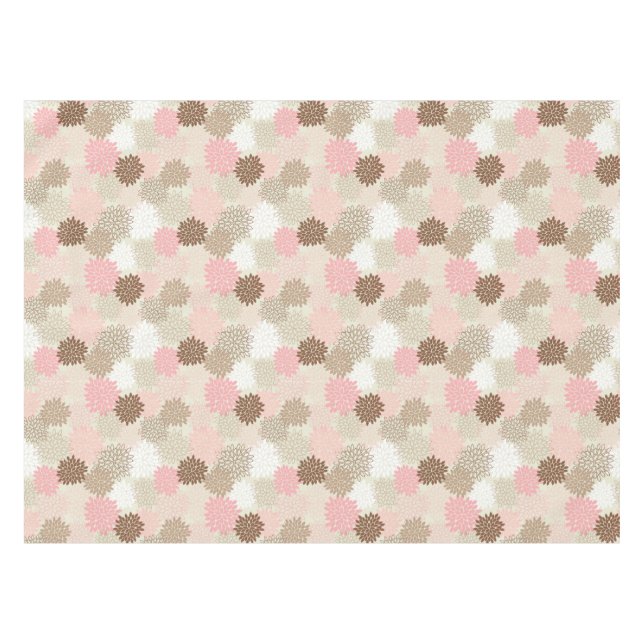 Nappe Motif rose et Brown de maman (Devant (Horizontal))