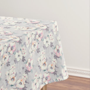 Nappe Motif rose mou d'aquarelle