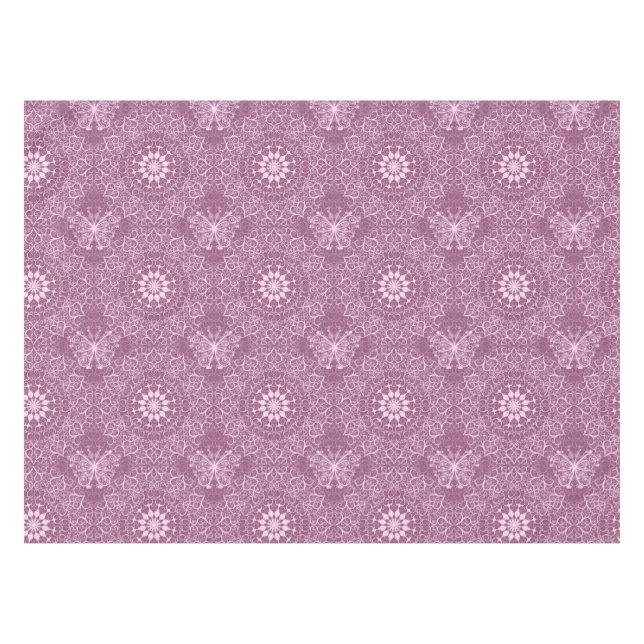 Nappe Motif rose vintage (Devant (Horizontal))