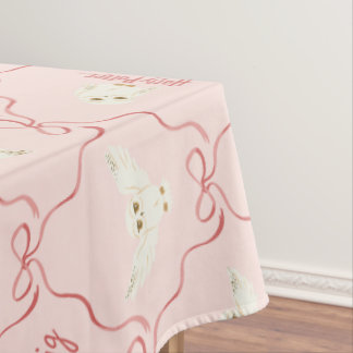 Nappe Motif Ruban Rose Hedwig
