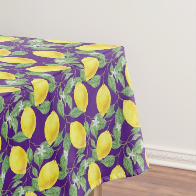 Nappe Motif rustique de citron Cuisine violette (In Situ)