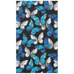 Nappe Motif sans couleur foncée avec papillons bleus Mor