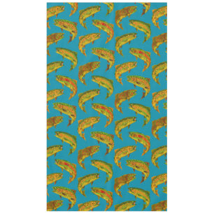 Nappe Motif sans couture 2018 de truite arc-en-ciel de