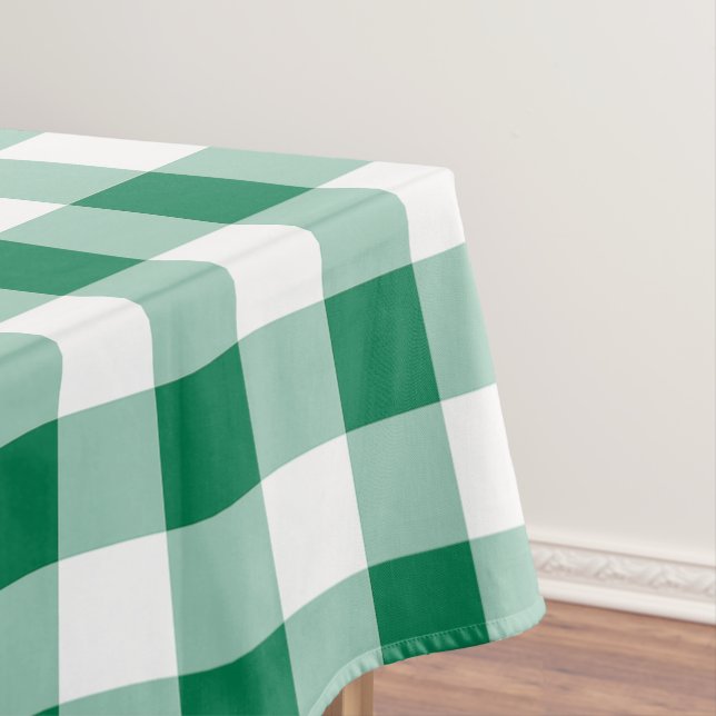 Nappe Motif sans couture à carreaux verts classiques (In Situ)