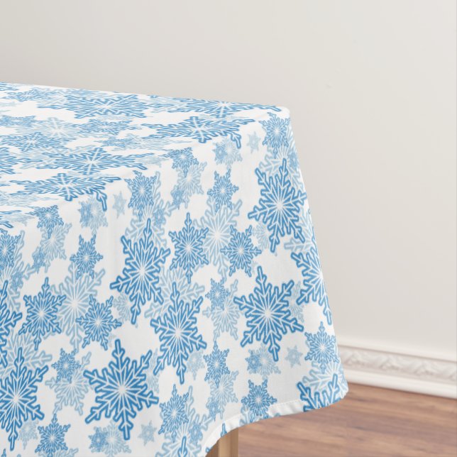 Nappe Motif sans couture blanc et bleu (In Situ)