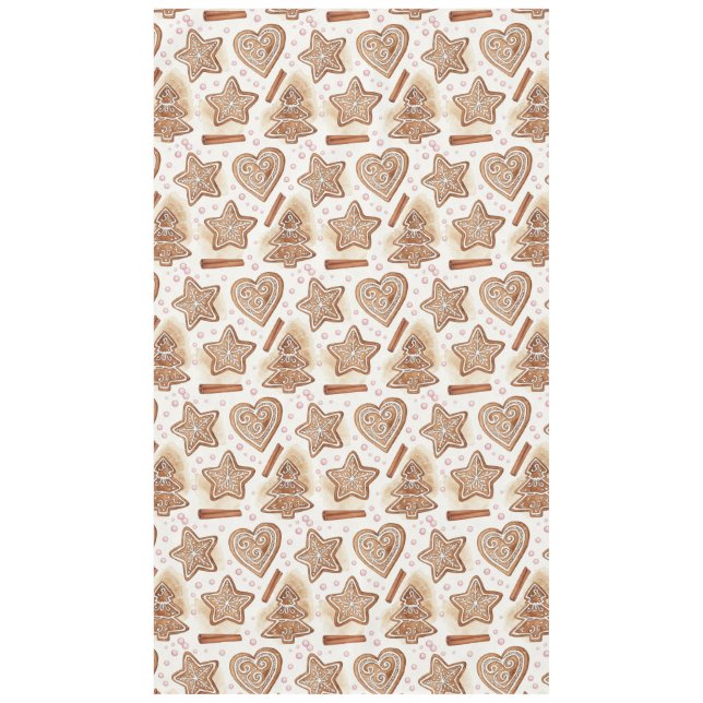 Nappe Motif sans couture de biscuits au gingembre cosy (Devant)