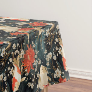 Nappe Motif sans couture de carpes japonaises