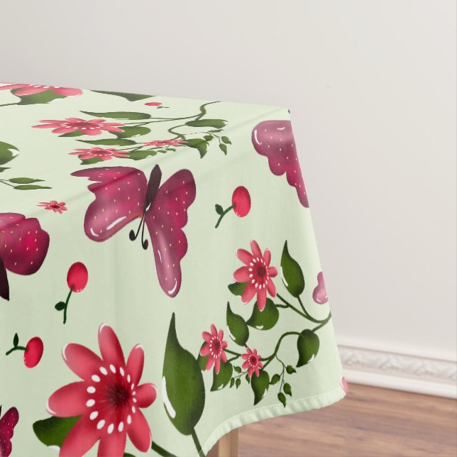 Nappe Motif sans couture de cerisier papillon floral per (In Situ)