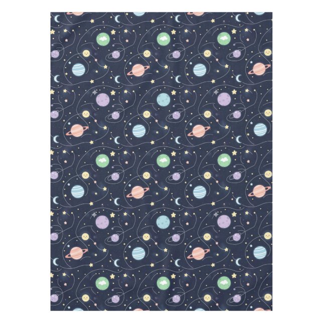 Nappe Motif sans couture de planètes du système solaire (Devant)