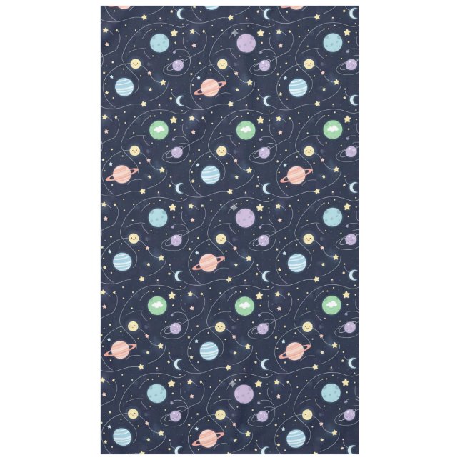 Nappe Motif sans couture de planètes du système solaire (Devant)