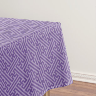 Nappe Motif Sayagata, Japonais, Violet et Rose
