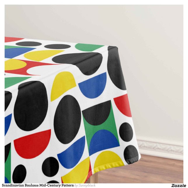 Nappe Motif scandinave du Bauhaus du milieu du siècle (Créateur téléchargé)