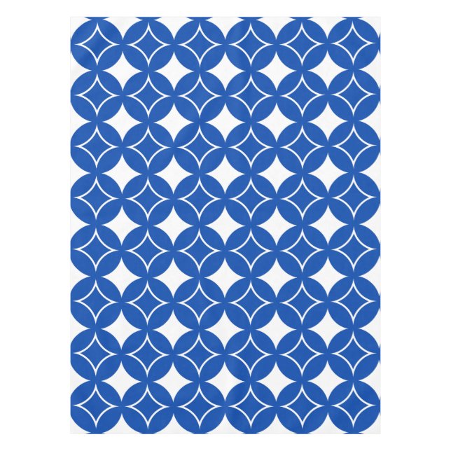 Nappe Motif shippo bleu et blanc (Devant)