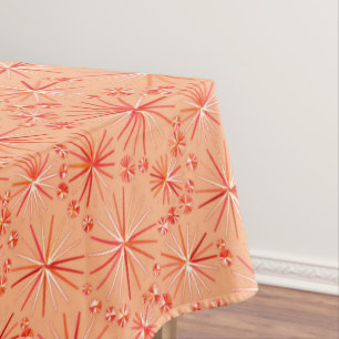 Nappe Motif Spoutnik du milieu du siècle, nuances de cor